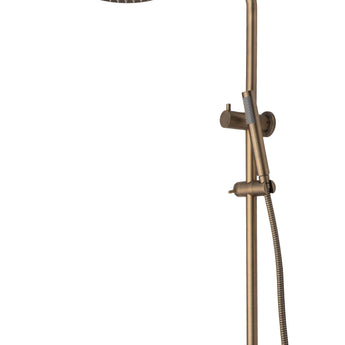 Essence Antique Brass Round Shower Unit with Diverter | WELS 5 Star - TB 