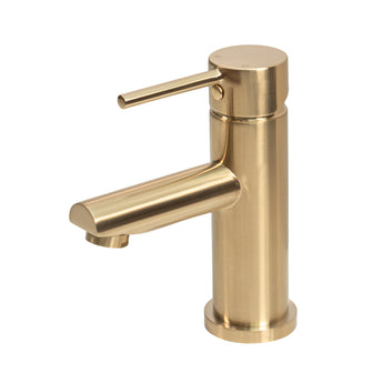 Essence Brushed Gold Straight - Basin Mixer | WELS 5 Star