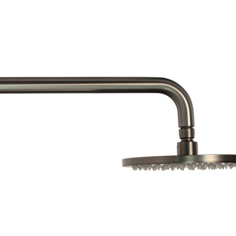 Essence Gunmetal Showerhead on Wall Mounted Arm | WELS 5 Star