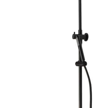 Essence Matte Black Round Shower Unit with Diverter | WELS 5 Star - TB 