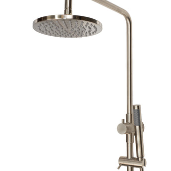 Essence Brushed Nickel Dual Shower with Diverter | WELS 5 Star - TB 