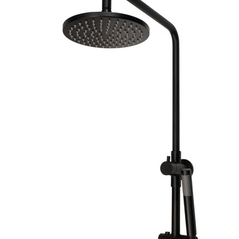 Essence Matte Black Round Shower Unit with Diverter | WELS 5 Star - TB 