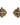 Essence Antique Brass Cross Handle Taps Front View