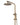 Essence Antique Brass Round Dual Shower with Diverter – Close View