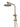 Essence Antique Brass Round Dual Shower with Diverter – Close View