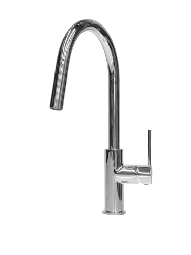 Essence Chrome Round Pull-Out Mixer Tap – Kitchen & Laundry | WELS 5 Star - Tigar Bathrooms