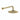 Brushed Gold Round Shower Head with Wall Mounted Arm