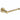 Essence brushed gold toilet paper holder with round wall mount and open-ended arm