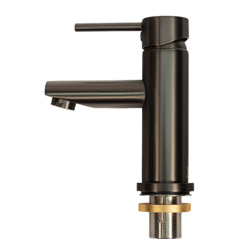 Essence Gunmetal Straight - Basin Mixer | WELS 5 Star