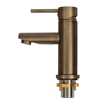 Essence Antique Brass Straight - Basin Mixer | WELS 5 Star - TB 