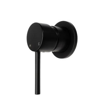 Essence Matte Black Round Wall Mixer | WELS 5 Star