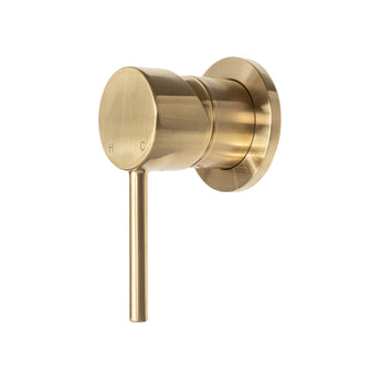 Essence Brushed Gold Wall Mixer | WELS 5 Star