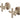 Essence Brushed Nickel Cross Handle Taps | WELS 5 Star