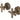 Essence Antique Brass Cross Handle Taps | WELS 5 Star - TB 