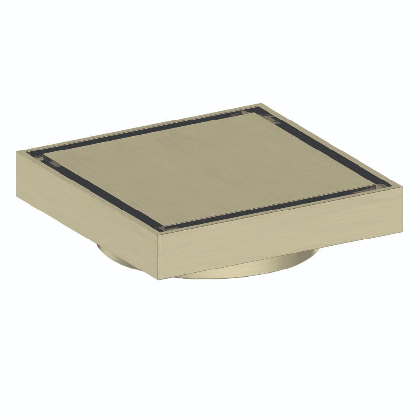 Buy Online Brushed Gold Floor Waste - Seamless Tile Insert