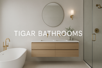 Custom homepage banner for Tigar Bathrooms
